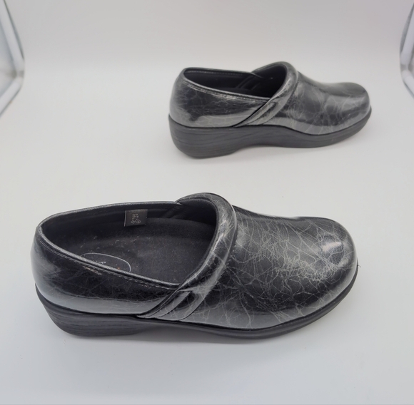 Safe T Step Sz 8 Women's Black Marble Slip-On Shoes - Picture 5 of 7